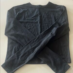 SKIMS Black Long Sleeve Tee